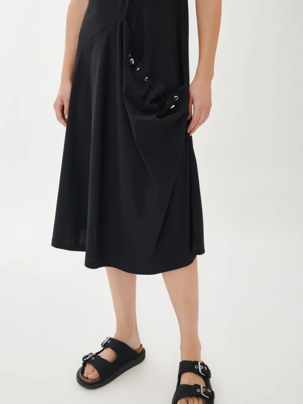 Jane Lushka Laris Dress Technical Jersey | Black