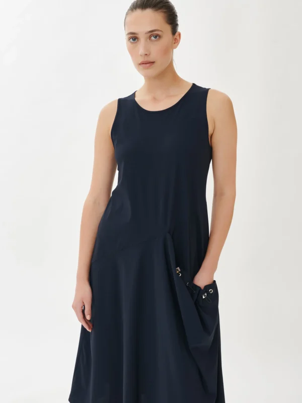 Jane Lushka Laris Dress Technical Jersey | Blue