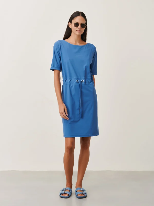 Jane Lushka Lea Dress Technical Jersey | Mid Blue