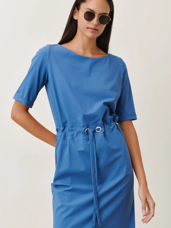Jane Lushka Lea Dress Technical Jersey | Mid Blue
