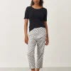 Jane Lushka Lena Pants | White Black