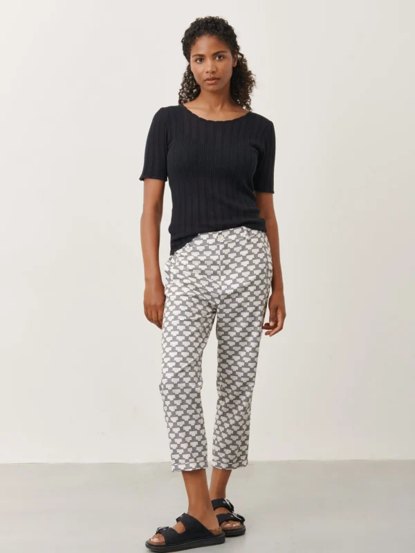 Jane Lushka Lena Pants | White Black