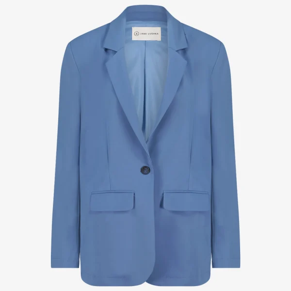 Jane Lushka Lima Blazer Technical Jersey | Mid Blue