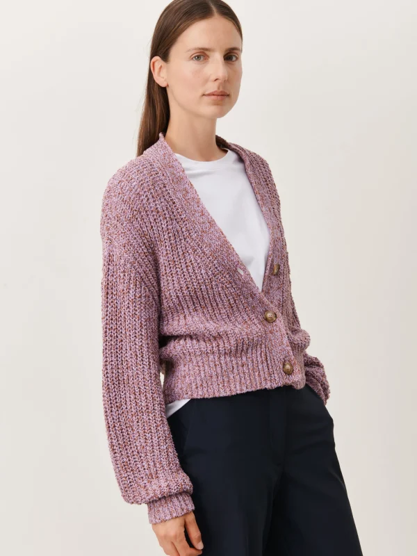 Jane Lushka Moss Cardi | Purple Melange