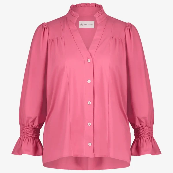 Jane Lushka Olivia Blouse Technical Jersey | Pink