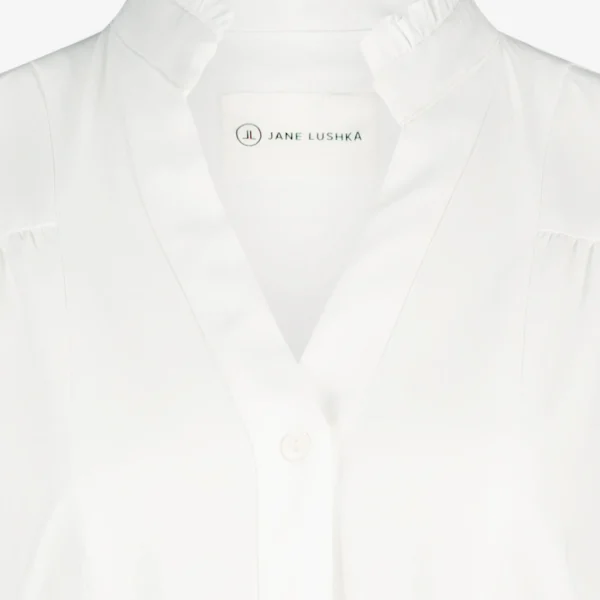 Jane Lushka Olivia Blouse Technical Jersey | White