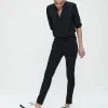 Jane Lushka Pants Anna - Skinny Fit Technical Jersey | Black