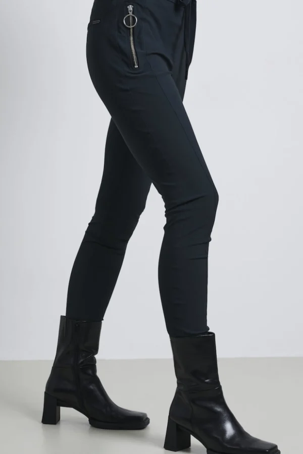 Jane Lushka Pants Anna - Skinny Fit Technical Jersey | Grigio Notte