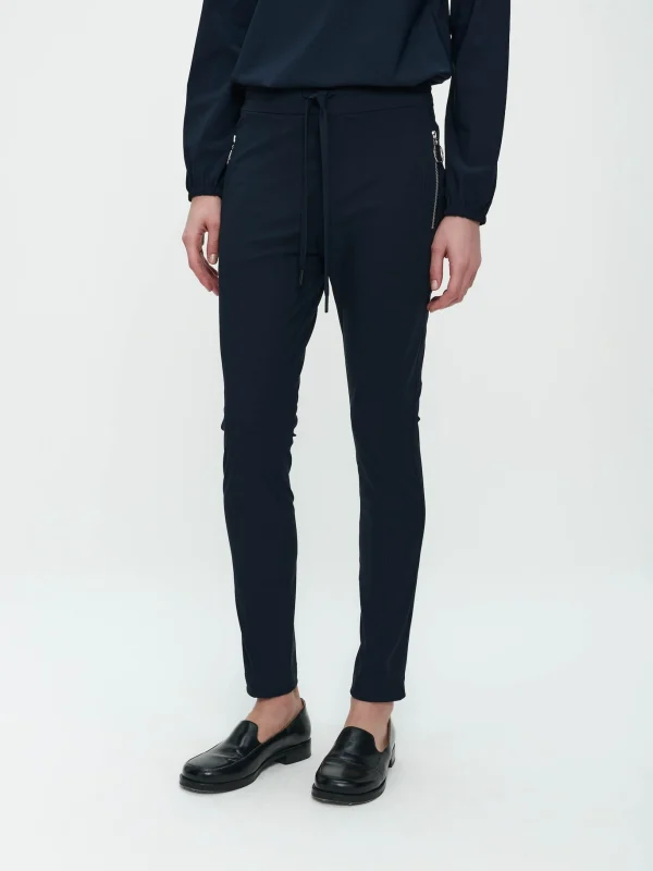 Jane Lushka Pants Anna - Skinny Fit Technical Jersey | Blue