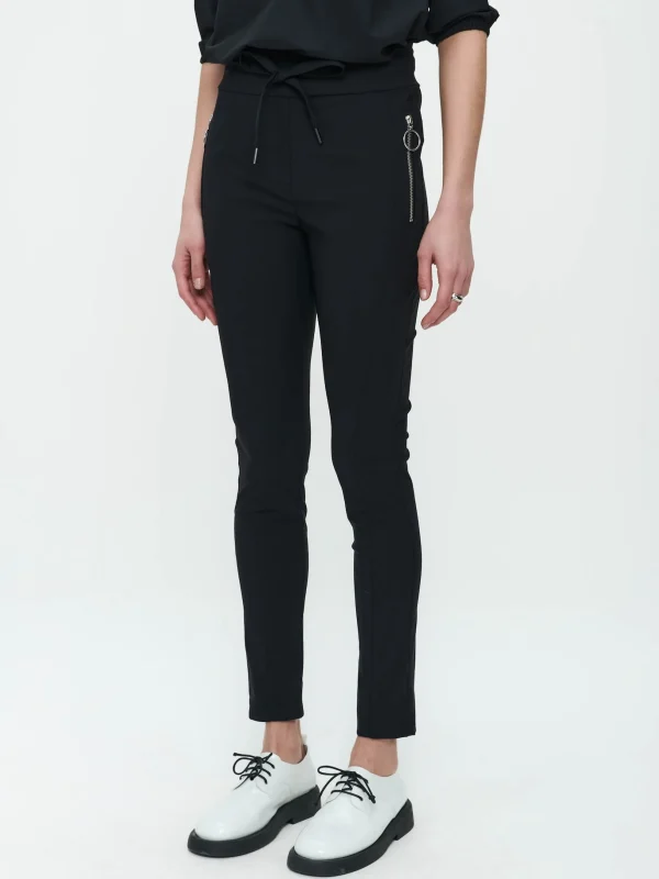 Jane Lushka Pants Anna - Skinny Fit Technical Jersey | Black