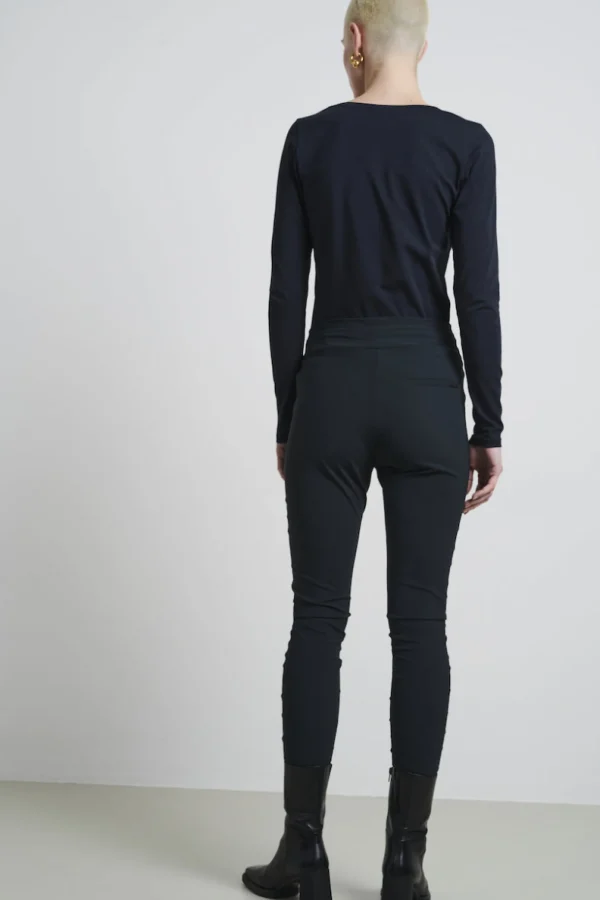 Jane Lushka Pants Anna - Skinny Fit Technical Jersey | Grigio Notte