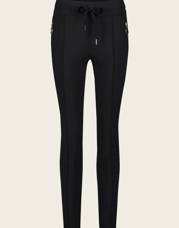 Jane Lushka Pants Emma-straight Leg Fit Technical Jersey | Black