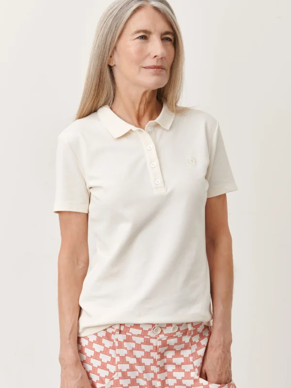 Jane Lushka Polo Shirt Organic Cotton | Gardenia