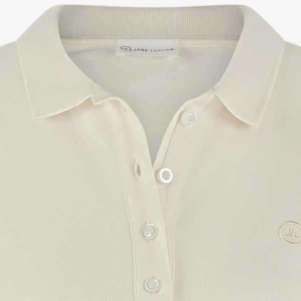 Jane Lushka Polo Shirt Organic Cotton | Gardenia