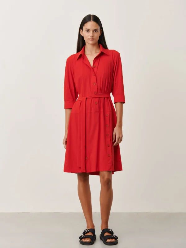 Jane Lushka Ramona Dress Technical Jersey | Red