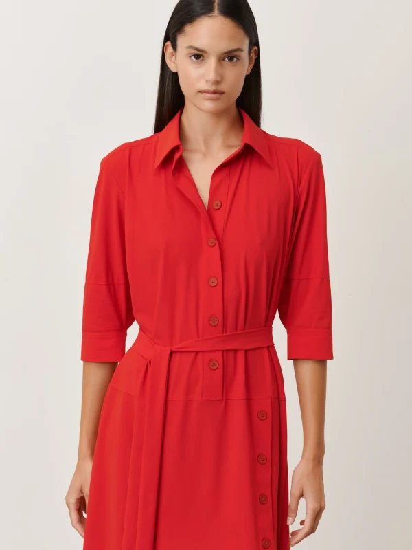 Jane Lushka Ramona Dress Technical Jersey | Red