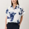 Jane Lushka Romi Blouse | White Blue