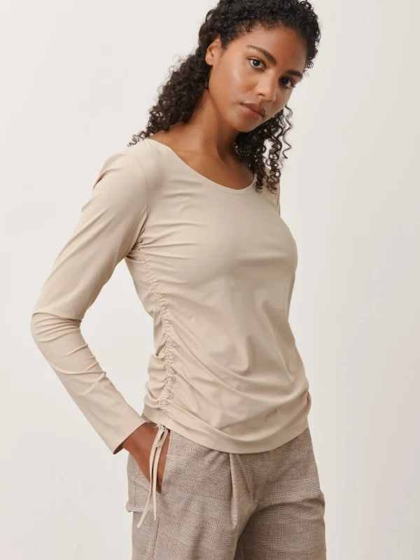 Jane Lushka Rosa Top Technical Jersey | Sand