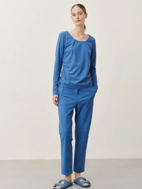 Jane Lushka Rosa Top Technical Jersey | Mid Blue