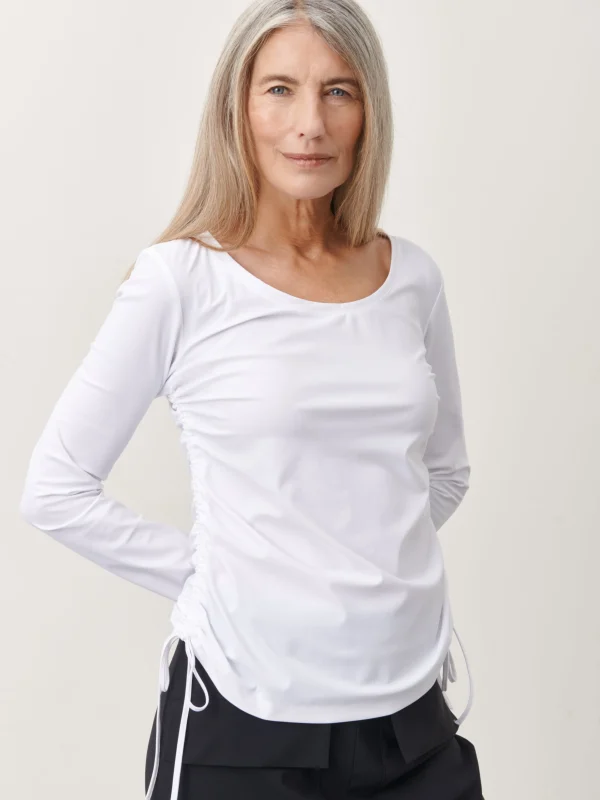 Jane Lushka Rosa Top Technical Jersey | White