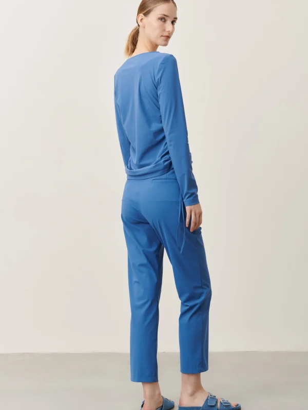 Jane Lushka Rosa Top Technical Jersey | Mid Blue