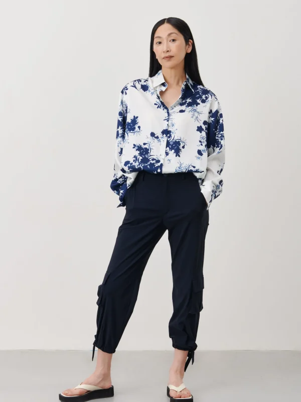 Jane Lushka Sally Blouse | White Blue