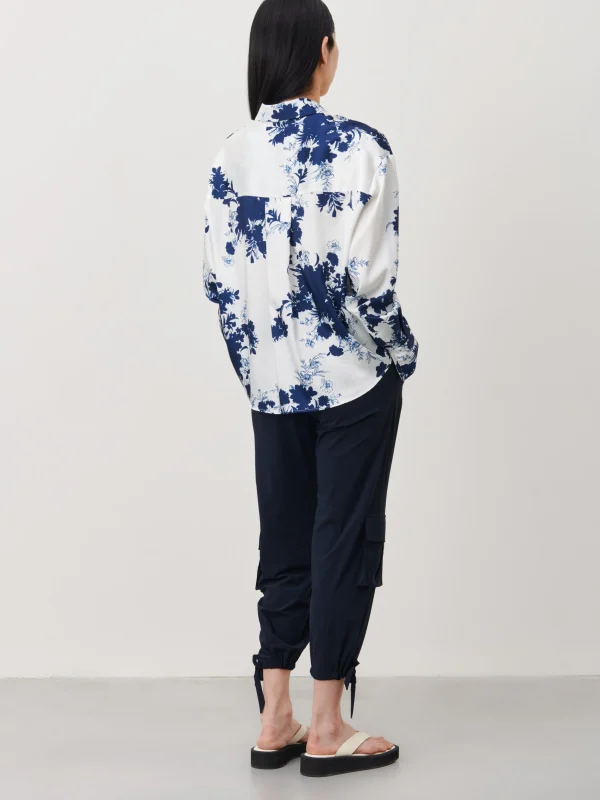 Jane Lushka Sally Blouse | White Blue