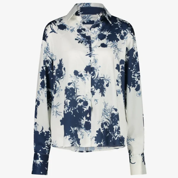 Jane Lushka Sally Blouse | White Blue