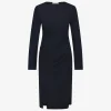 Jane Lushka Scarlet Dress-LS Technical Jersey | Blue