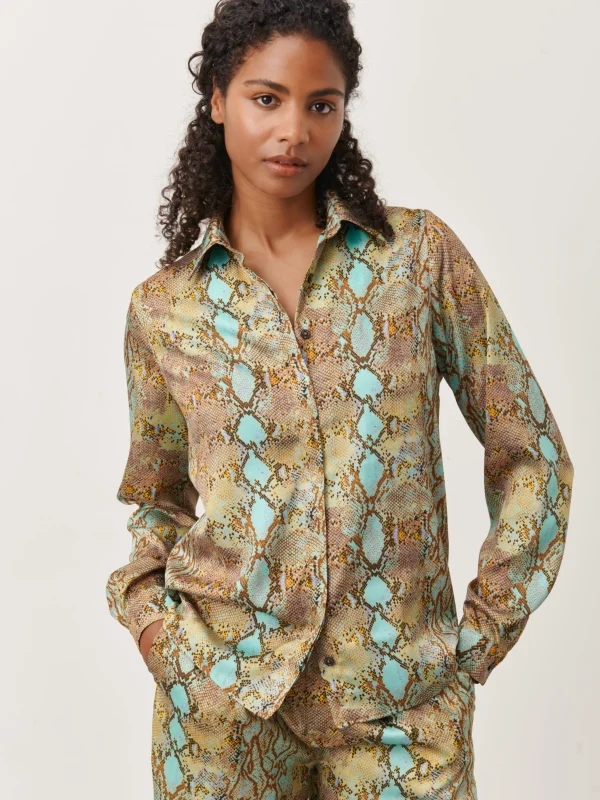 Jane Lushka Sisi/P Blouse | Multi Green