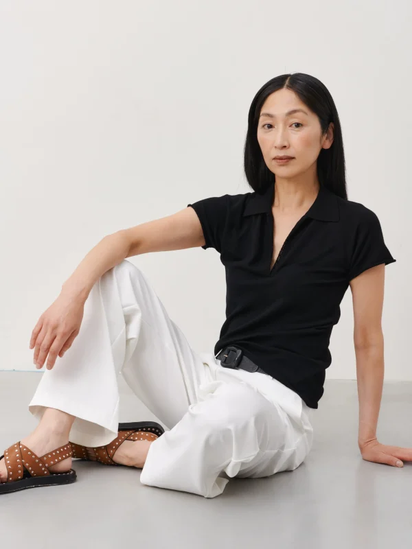 Jane Lushka Snowy Polo | Black