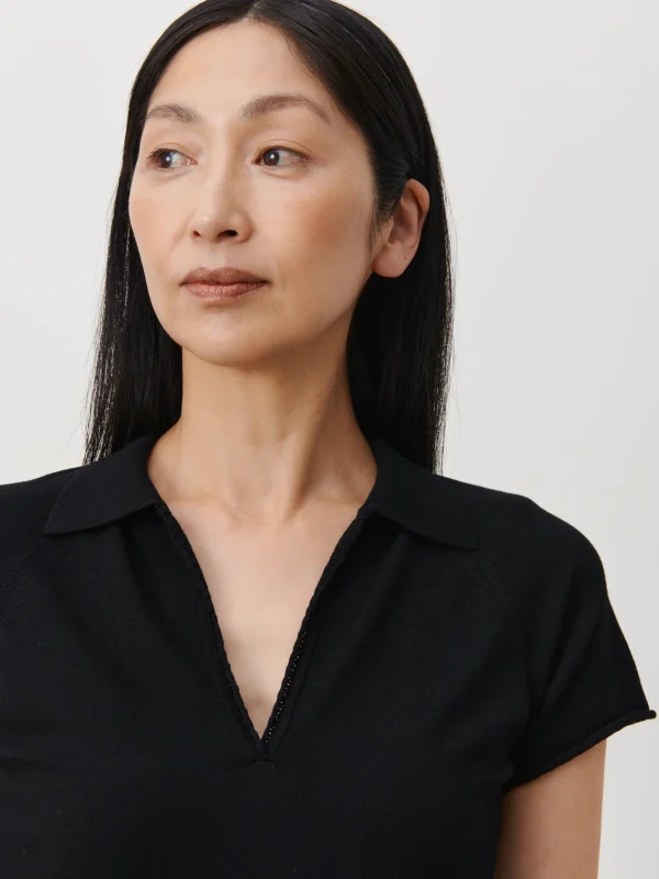 Jane Lushka Snowy Polo | Black