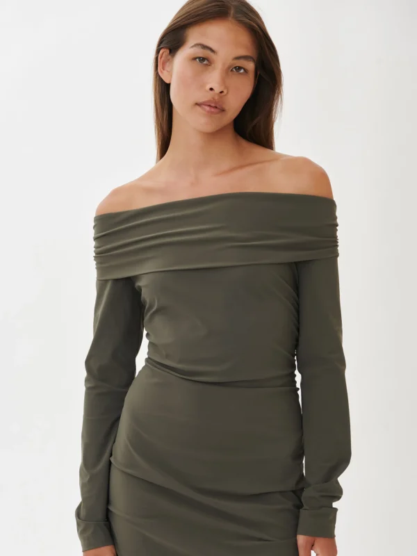 Jane Lushka Sonia Dress Technical Jersey | Army