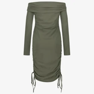 Jane Lushka Sonia Dress Technical Jersey | Army