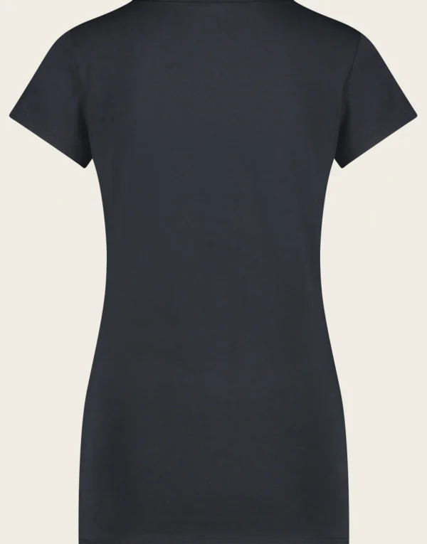 Jane Lushka T Shirt V Neck Easy Wear Organic Cotton | Blue