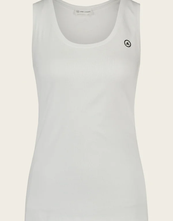 Jane Lushka Top Rips Easy Wear Organic Cotton | White