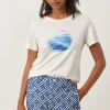 Jane Lushka T-Shirt Tyra Sun Organic Cotton | Gardenia