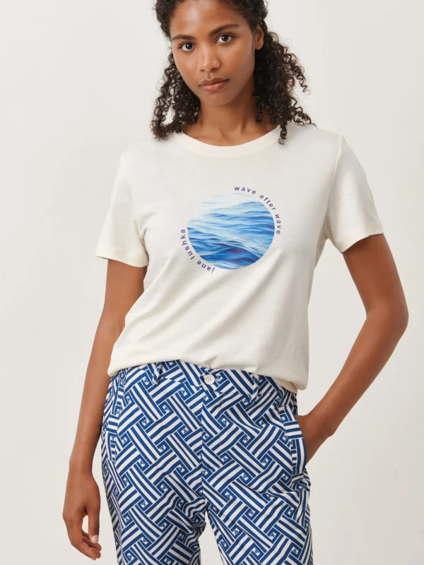 Jane Lushka T-Shirt Tyra Sun Organic Cotton | Gardenia