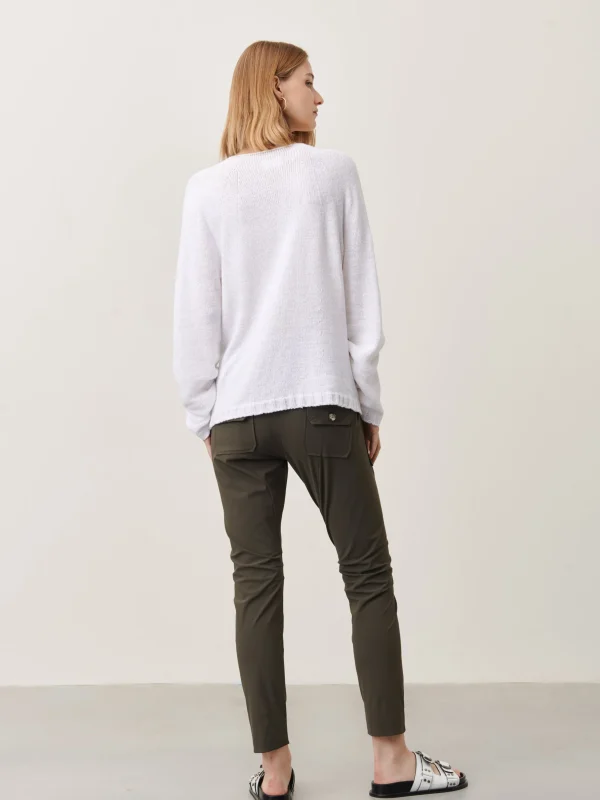 Jane Lushka Wholegarment Pullover | White