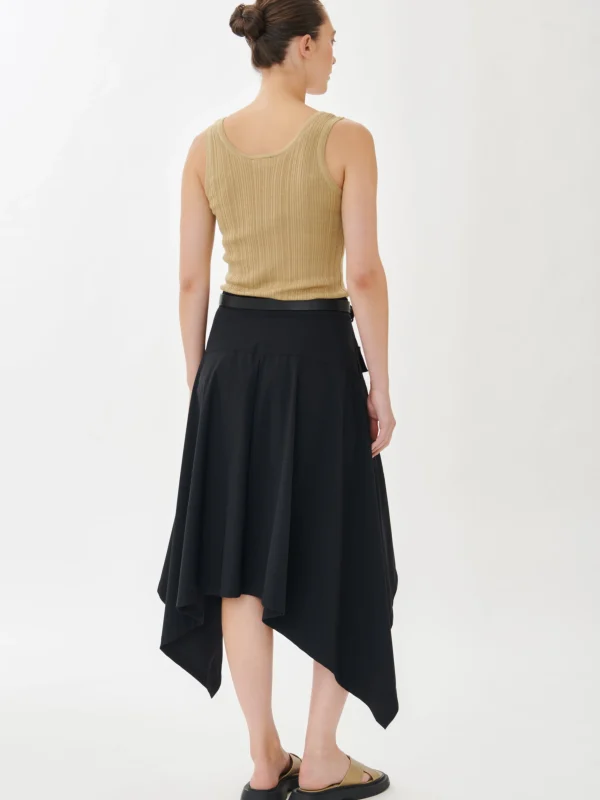 Jane Lushka Yanna Skirt Technical Jersey | Black