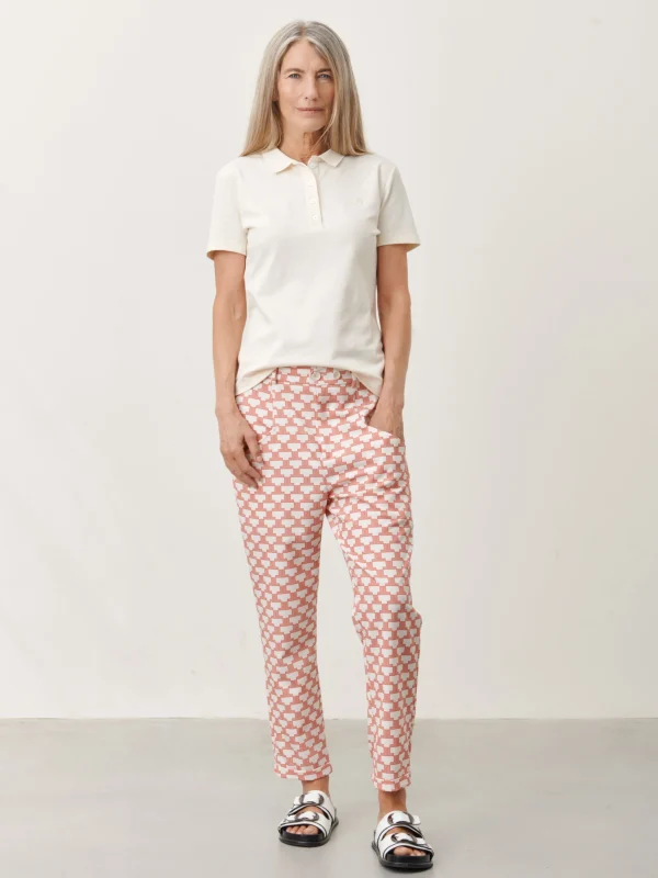 Jane Lushka Zella Pants | White Red