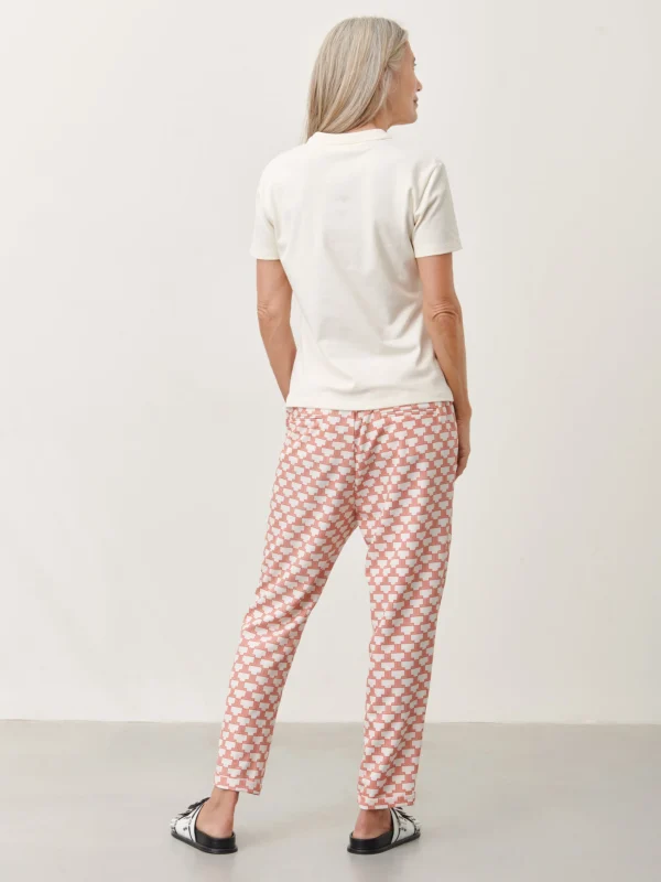 Jane Lushka Zella Pants | White Red