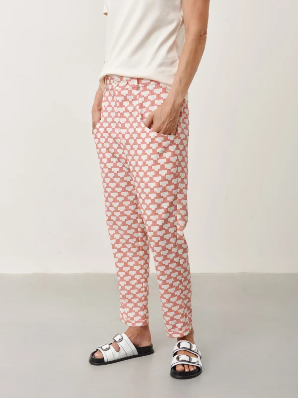 Jane Lushka Zella Pants | White Red